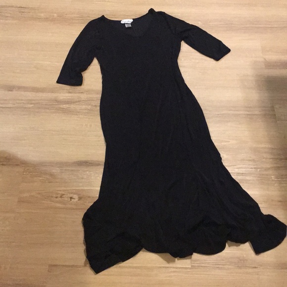 Carolyn Strauss Nylon Spandex Maxi Dress Sz S - Picture 1 of 3